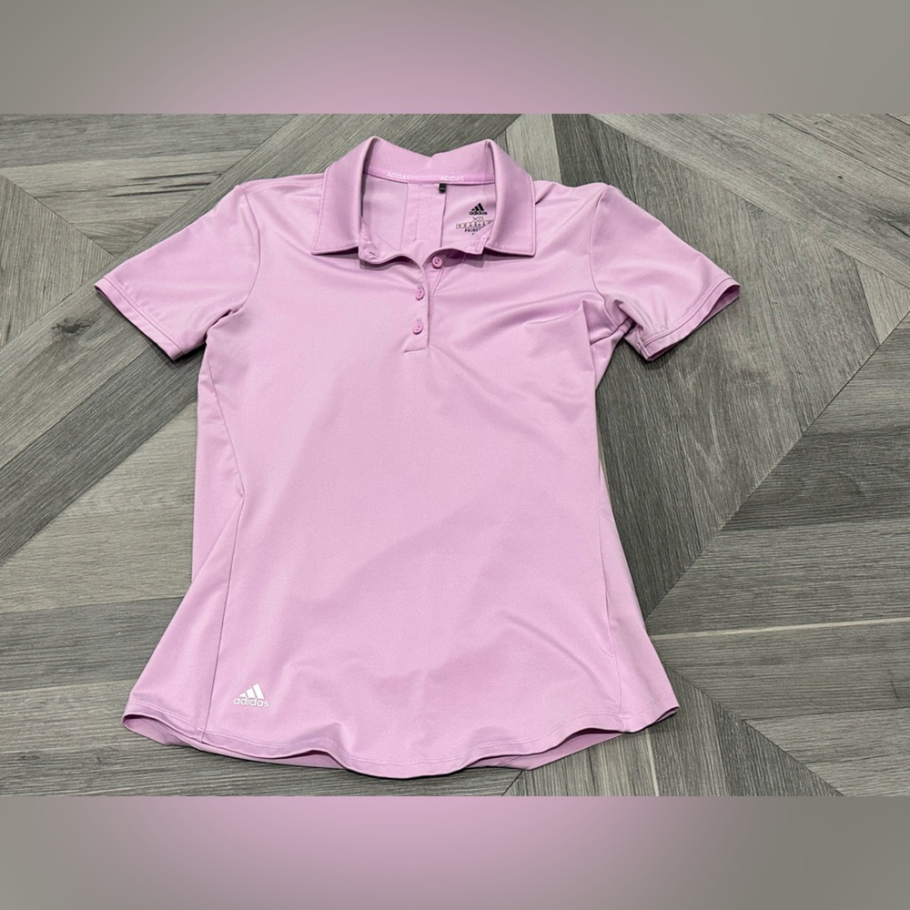 Adidas Primegreen Women's Light Purple Golf Shirt, XS